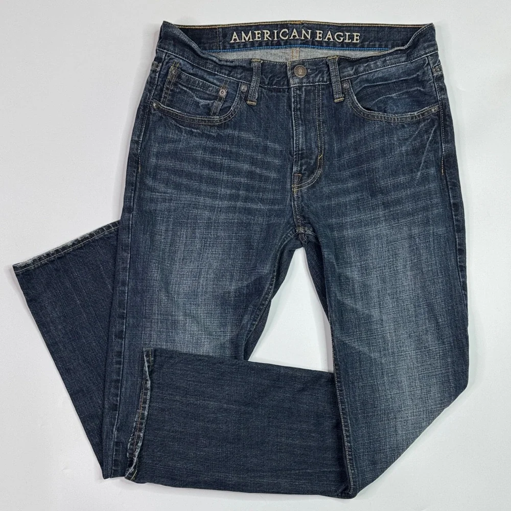 American Eagle Original Straight Dark Wash Jeans Size 31x32